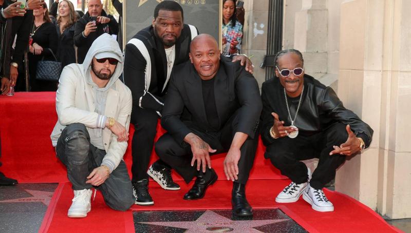 Dopo la stella sulla Walk of Fame, Dre annuncia il nuovo disco di Eminem da Jimmy Kimmel