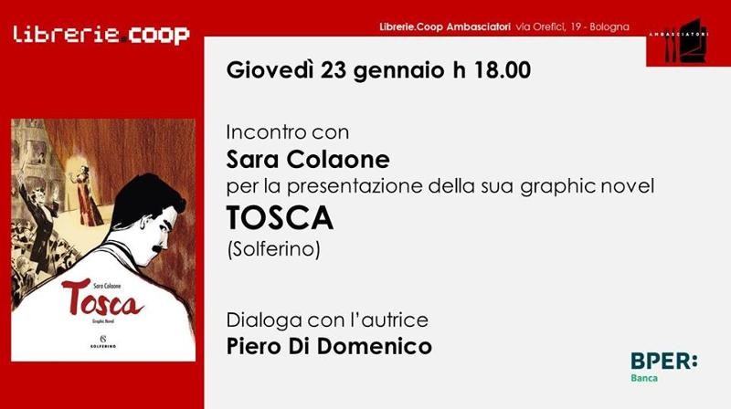 Incontro con Sara Colaone per la presentazione della sua nuova graphic novel TOSCA (Solferino).