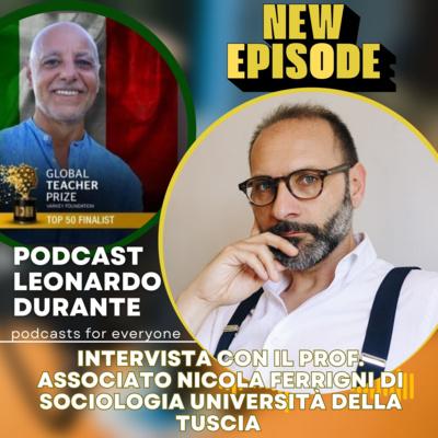 Intervista a Nicola Ferrigni Prof. associato di Sociologia presso l'Università della Tuscia 