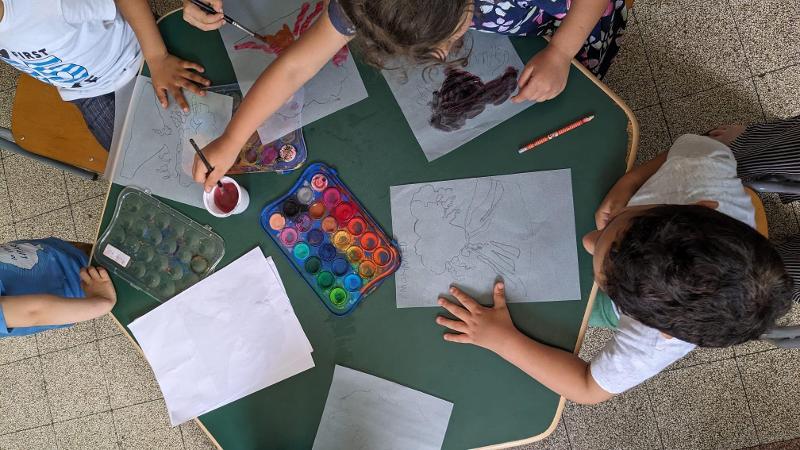 Cinema Scuola, i bambini dai 3 ai 5 anni realizzano le animazioni per Acqua Aria Terra Fuoco